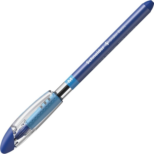 Pen, Ballpoint, Slider Basic, Medium Line Width, 10/PK, Blue 10PK